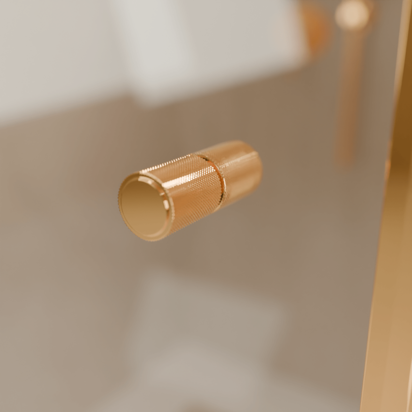 Душ врата Rio 90 x 200 см - Гланцово злато - Нано покритие