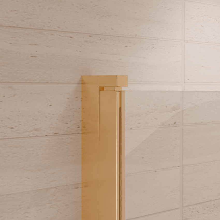 Душ врата Rio 90 x 200 см - Гланцово злато - Нано покритие