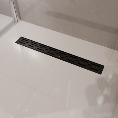 Сифон за душ Cayma 70 см - Матово черно