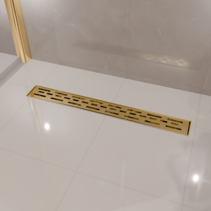 Сифон за душ Cayma 80 см - Златен