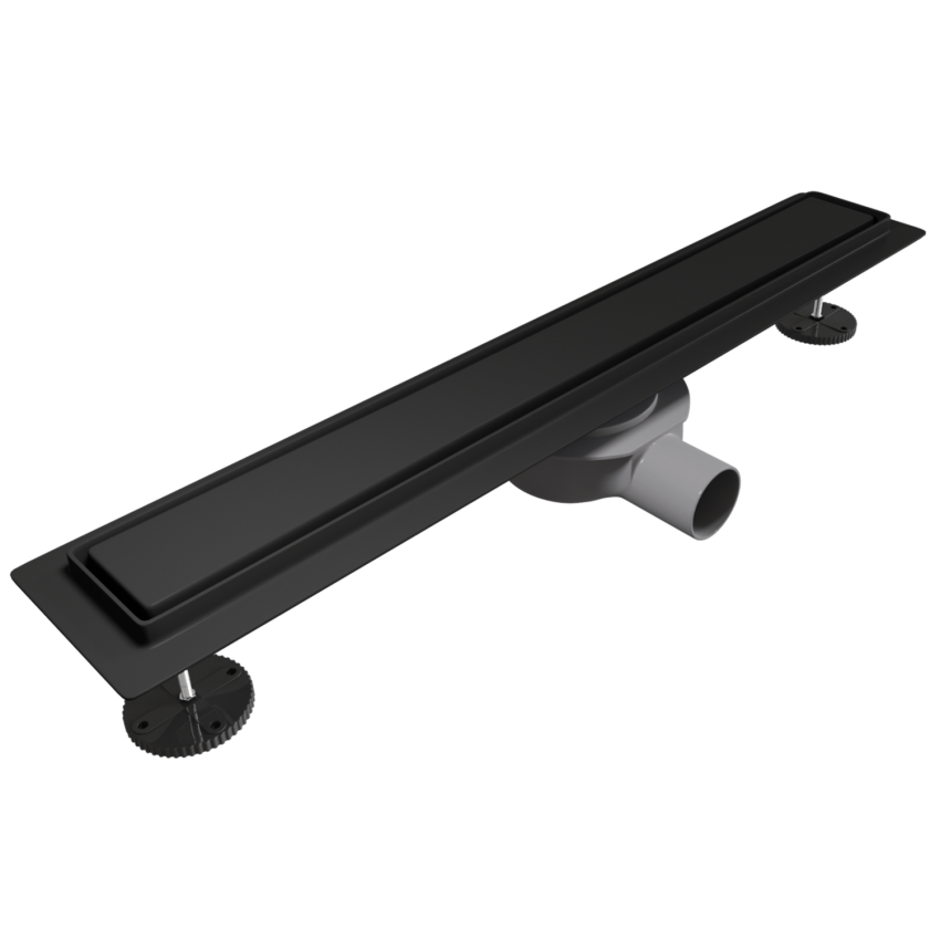 Душ канал Nilo 60 см - матово черно