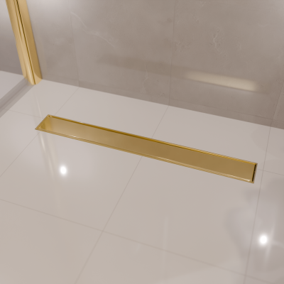 Душ канал Nilo 80 см - Златен