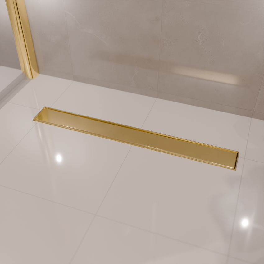 Душ канал Nilo 80 см - Златен