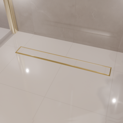 Душ канал Nilo 80 см - Златен