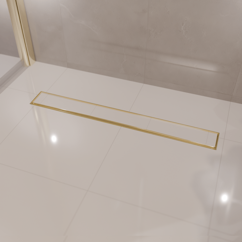 Душ канал Nilo 80 см - Златен