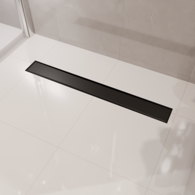 Душ канал Nilo 80 см - матово черно