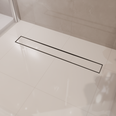 Душ канал Nilo 80 см - матово черно