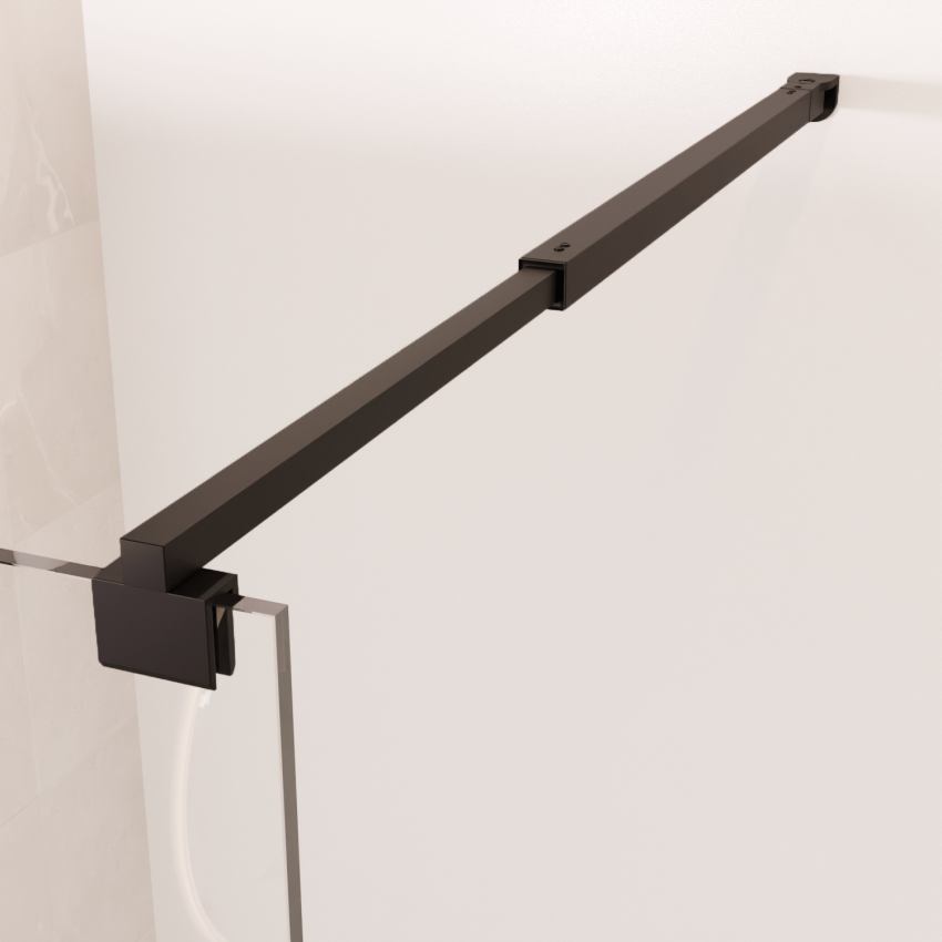 Душ стена Lima 90 x 200 см - Черна - Нано покритие