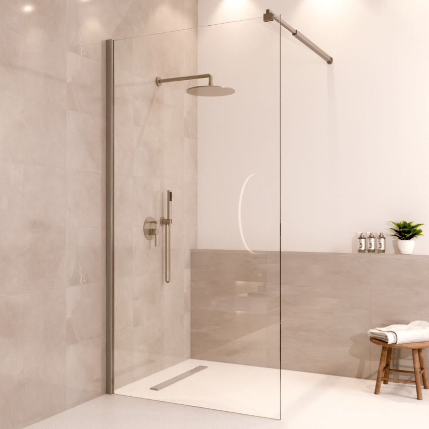 Душ стена Lima 100 x 200 см - Хром - Нано покритие