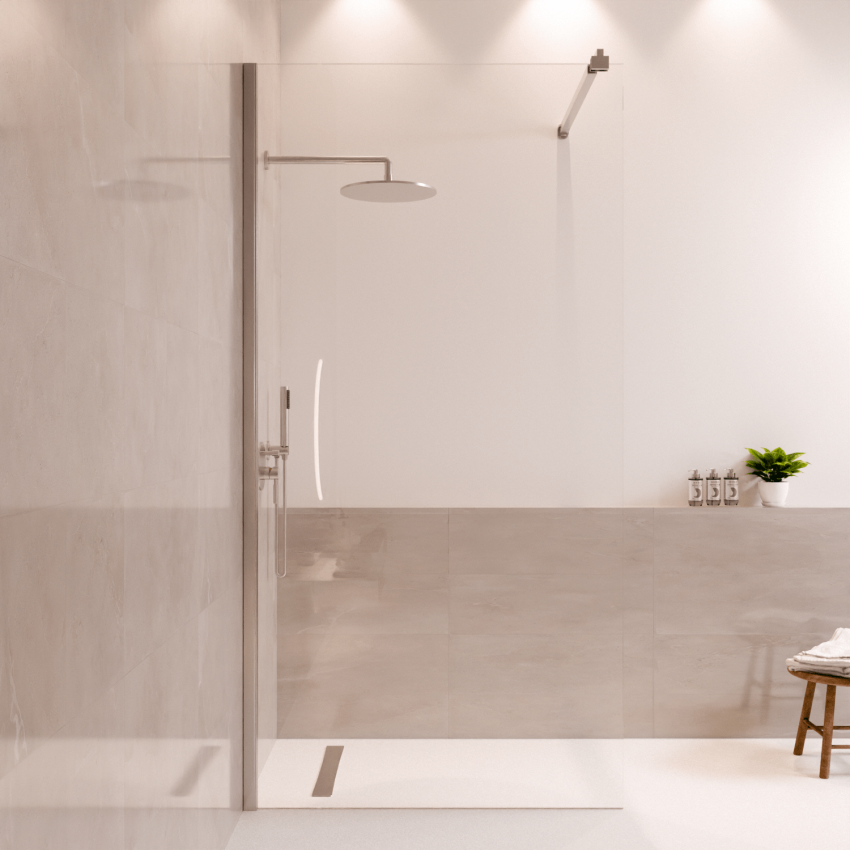 Душ стена Lima 100 x 200 см - Хром - Нано покритие