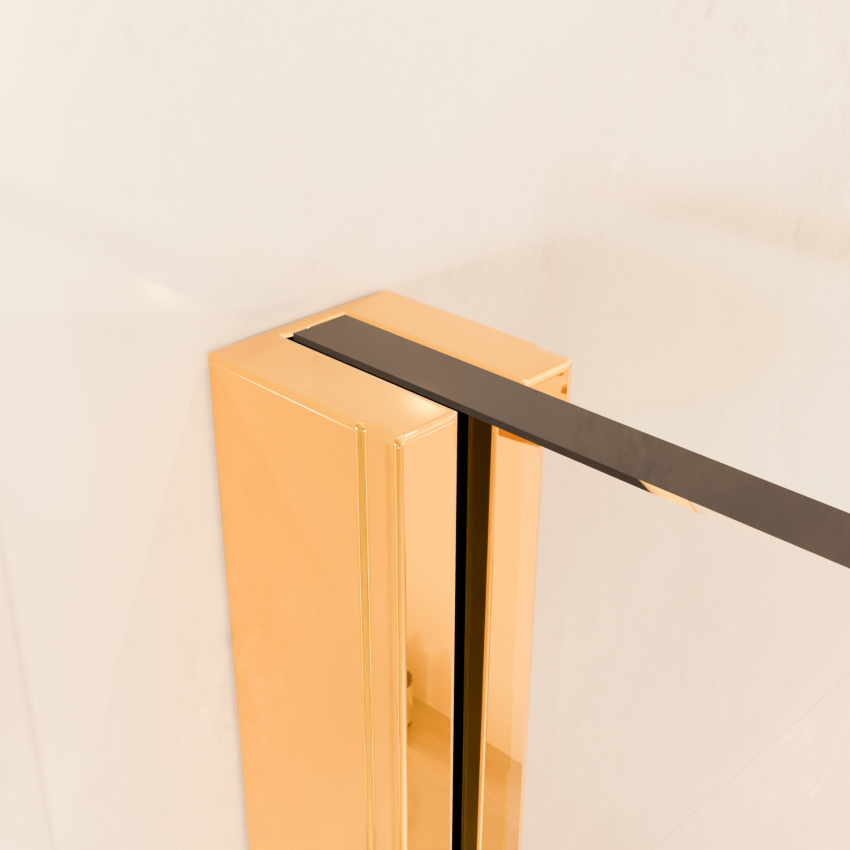 Душ стена Lima 100 x 200 см - Гланцово злато - Нано покритие