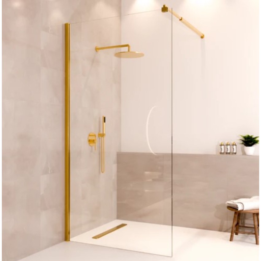 Душ стена Lima 100 x 200 см - Гланцово злато - Нано покритие