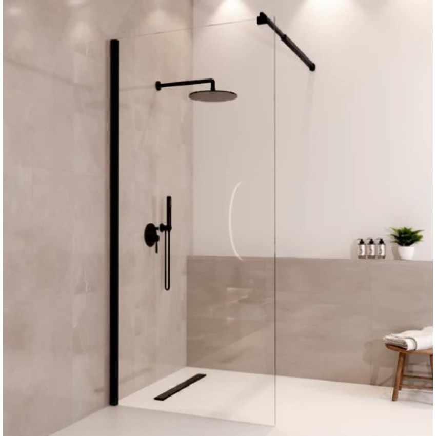 Душ стена Lima 90 x 200 см - Черна - Нано покритие