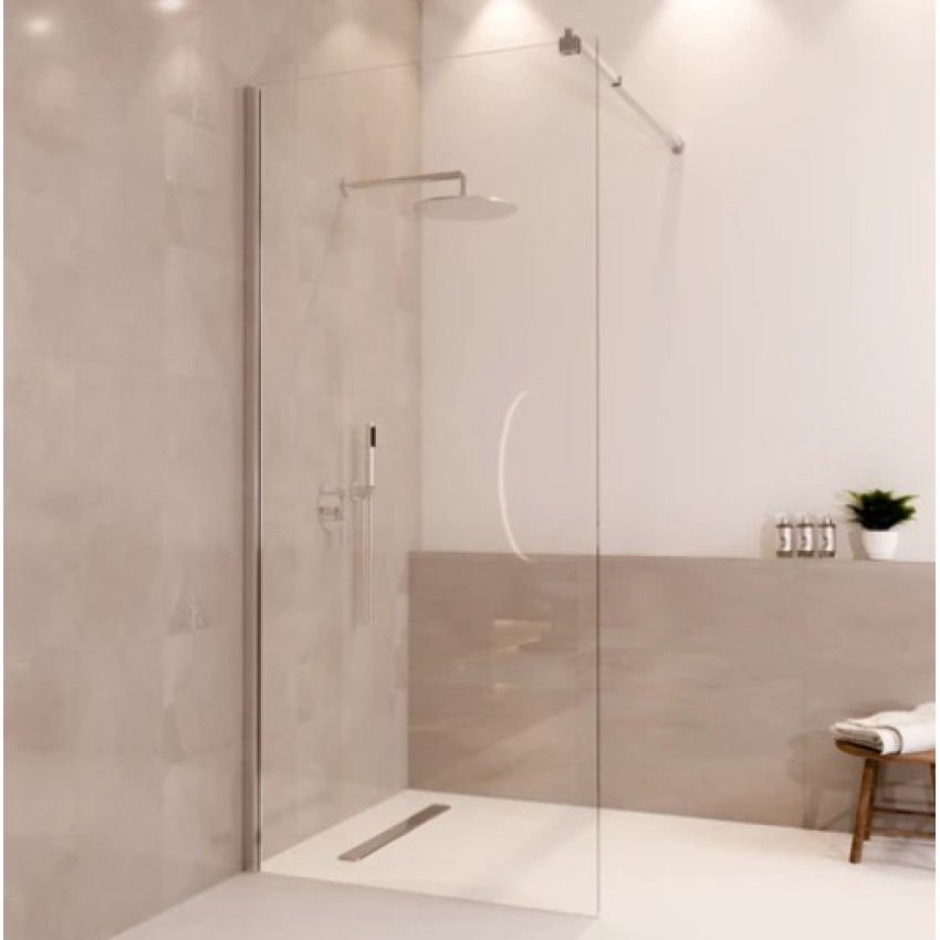 Душ стена Lima 90 x 200 см - Хром - Нано покритие