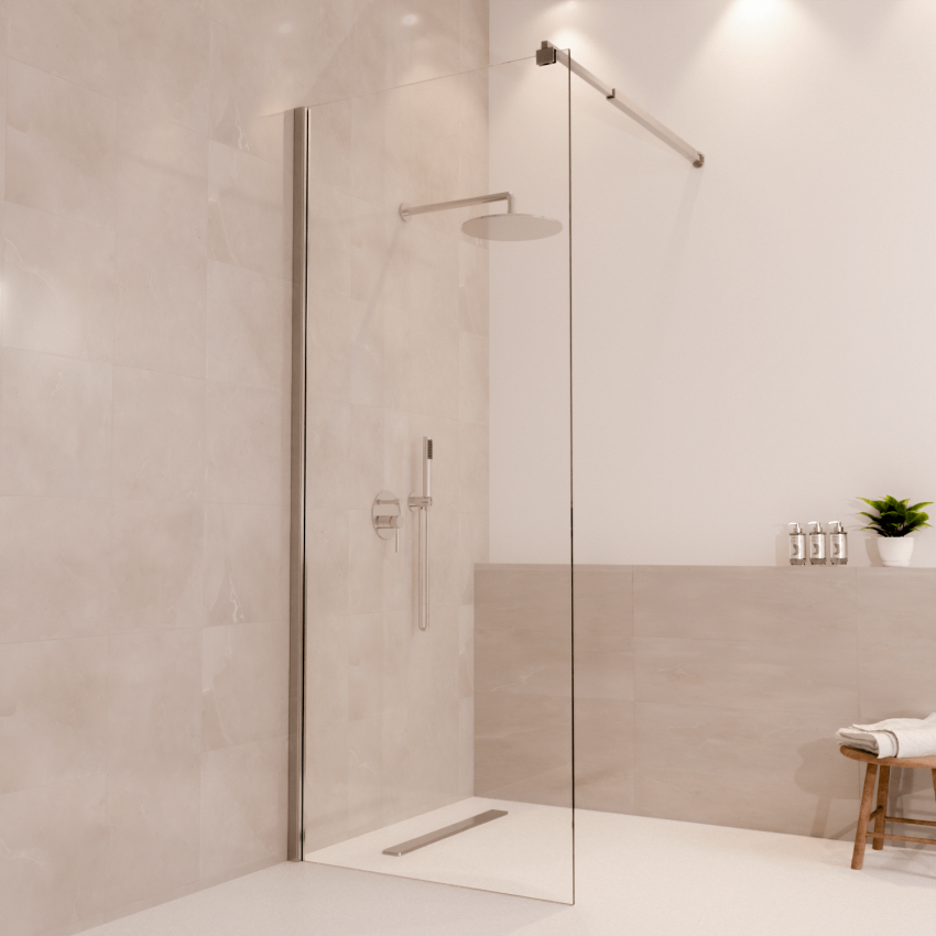 Душ стена Lima 80 x 200 см - Хром - Нано покритие