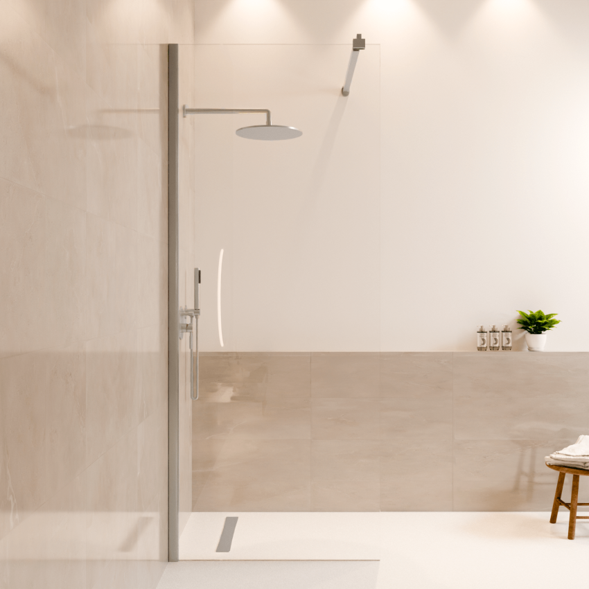 Душ стена Lima 80 x 200 см - Хром - Нано покритие