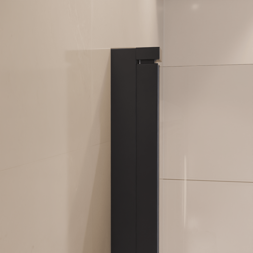 Стена за баня Каракас 100 x 140 см - Черна - Нано покритие