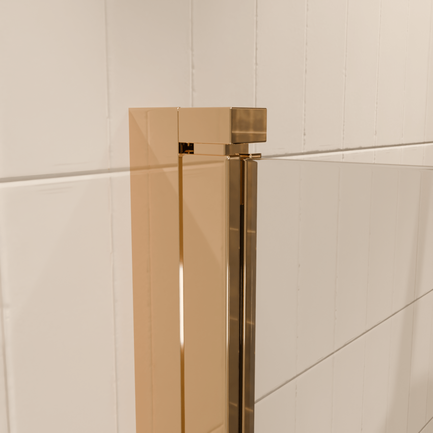 Стена за вана Palmas 100 x 140 см - Гланцово злато - Нано покритие