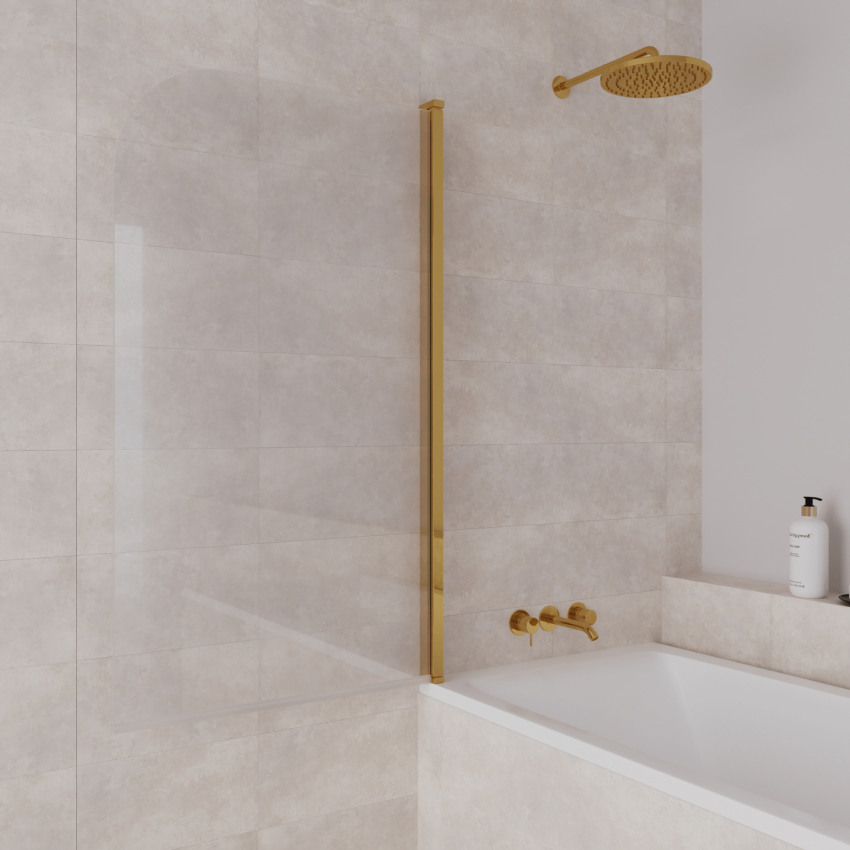 Стена за вана Palmas 80 x 140 см - Гланцово злато - Нано покритие