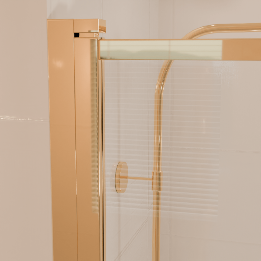 Стена за вана Salvador 80 x 140 см - Гланцово злато - Нано покритие