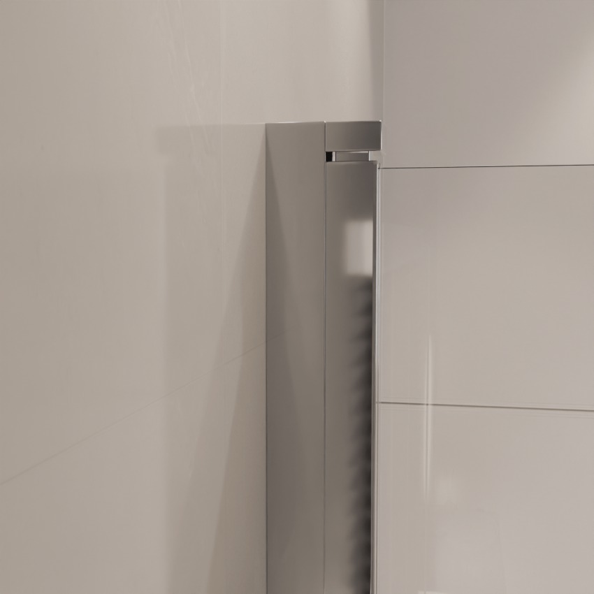  Стена за вана Каракас 100 x 140 см - Хром - Нано покритие