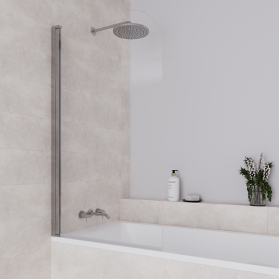 Стена за вана Palmas 80 x 140 см - Хром - Нано покритие