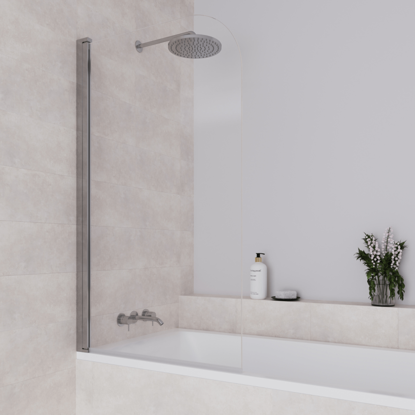 Стена за вана Palmas 80 x 140 см - Хром - Нано покритие