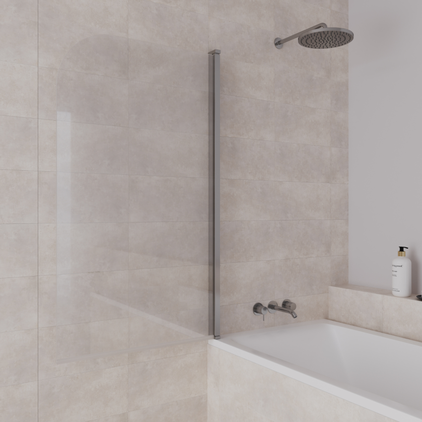 Стена за вана Palmas 80 x 140 см - Хром - Нано покритие