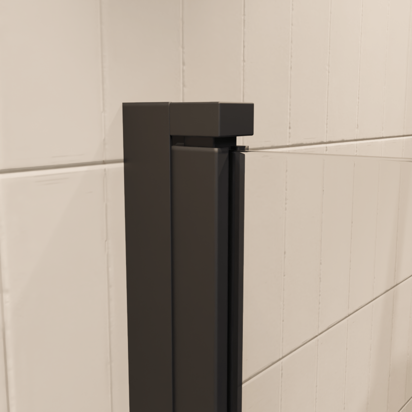  Стена за вана Palmas 100 x 140 см - Черна - Нано покритие