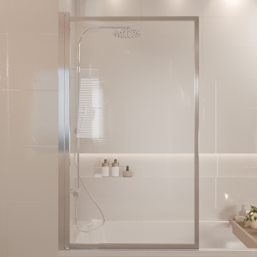 Стена за вана Salvador 80 x 140 см - Хром - Нано покритие