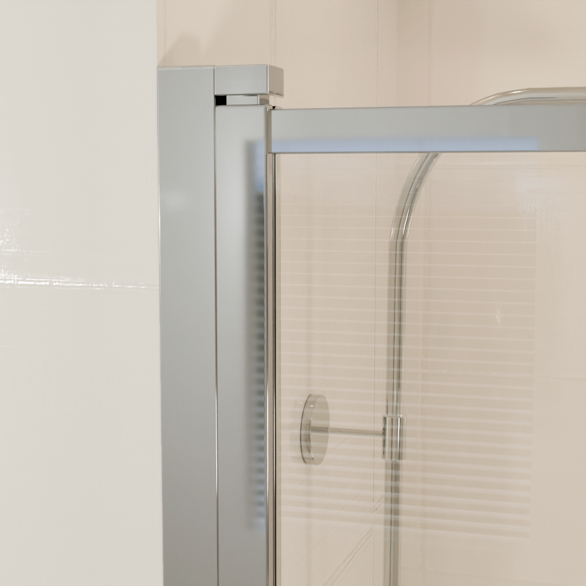 Стена за вана Salvador 80 x 140 см - Хром - Нано покритие