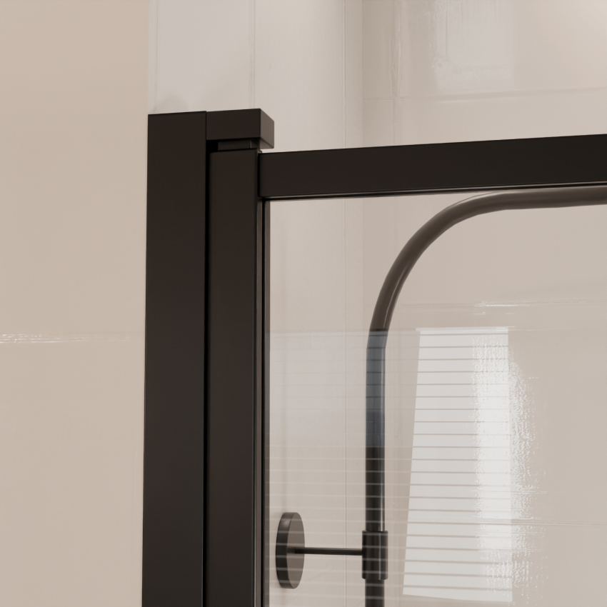 Стена за вана Salvador 80 x 140 см - Черна - Нано покритие