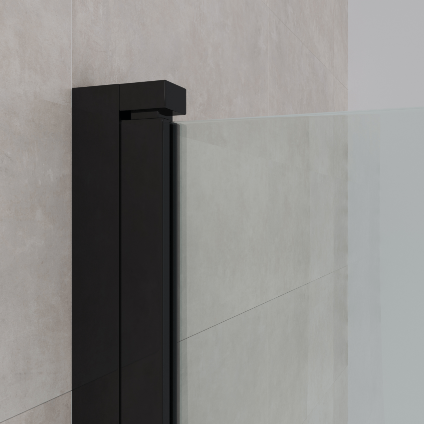 Параван за вана Palmas 80 x 140 см - Черен - Нано покритие