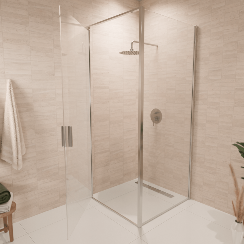 Душ кабина Bogota 90 x 90 x 200 см - Хром - Нано покритие