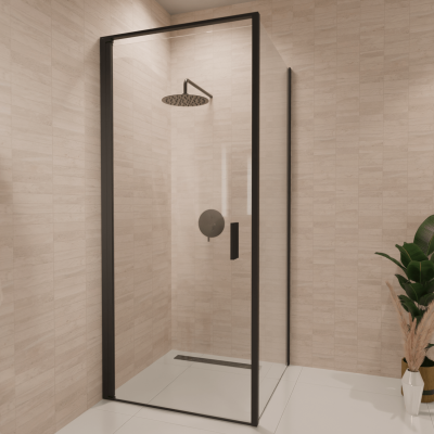 Душ кабина Bogota, 90 x 90 x 200 см, черна, с нано покритие