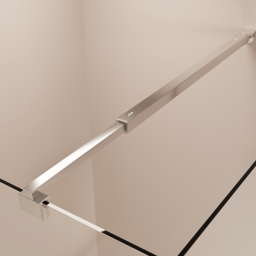 Душ кабина Cali 90 x 90 x 200 см - Хром - Нано покритие - Въртяща се врата