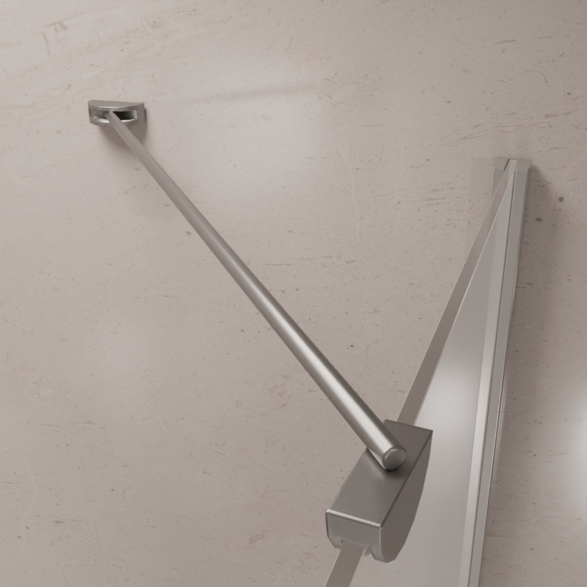 Душ кабина Medellin 90 x 90 x 200 см - Хром - Нано покритие - Въртяща се врата