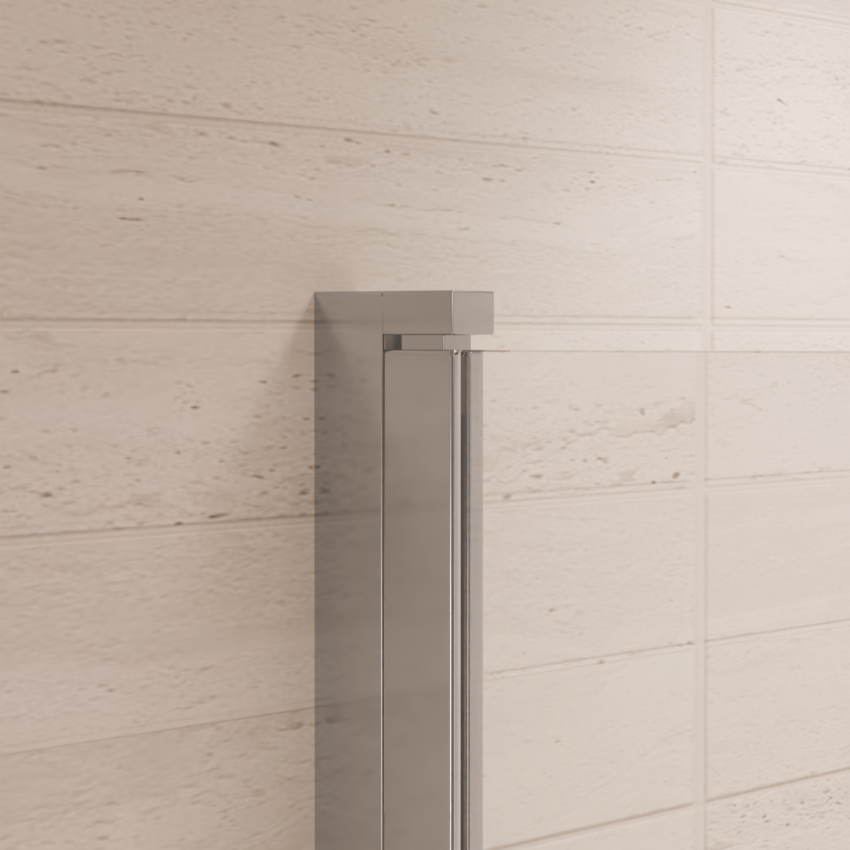 Душ кабина Medellin 90 x 90 x 200 см - Хром - Нано покритие - Въртяща се врата